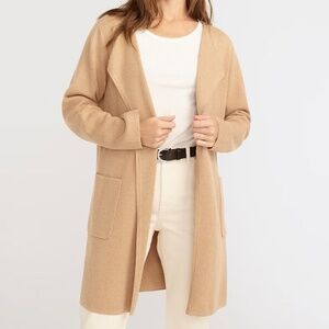 J. Crew Juliette collarless sweater-blazer Heather Khaki Size XX-Large